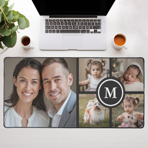 Alfrombrillas De Escritorio Colage de 5 Fotos Personalizadas Familia Negra