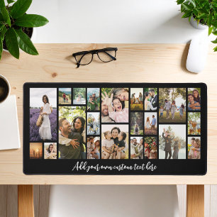 Alfrombrillas De Escritorio Colaje de Fotos Personalizado Moderno de 22 Fotos