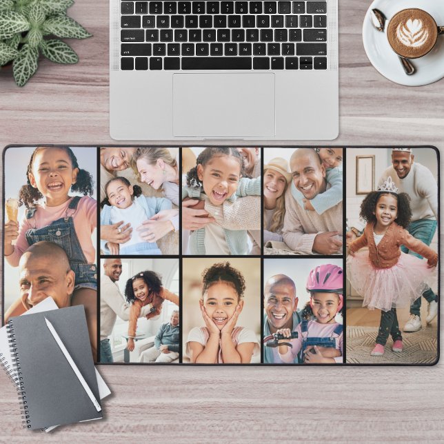Alfrombrillas De Escritorio Colaje de Fotos Simple (Simple Photo Collage Desk Mat)