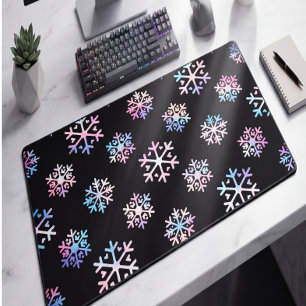 Alfrombrillas De Escritorio Colección de Navidad de Copo de Nieve Holográfico