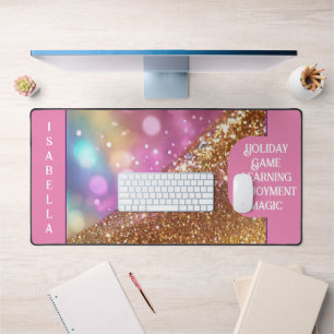 Alfrombrillas De Escritorio Colección holográfica popular de Opal purpurina