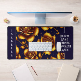 Alfrombrillas De Escritorio Colección moderna de Rosas de oro de lujo de Boho