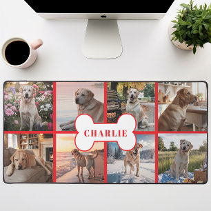 Alfrombrillas De Escritorio Collage de 8 fotos personalizadas hueso de perro m