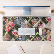 Collage de 9 Fotos Personalizable con Monograma pa