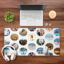 Alfrombrillas De Escritorio Collage de fotos de boda personalizado moderno 24