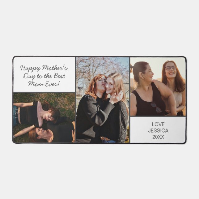 Alfrombrillas De Escritorio Collage de fotos Día de la Madre Personalizado ele (Anverso)