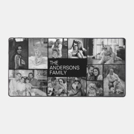 Alfrombrillas De Escritorio Collage de fotos familiar simple en blanco y negro