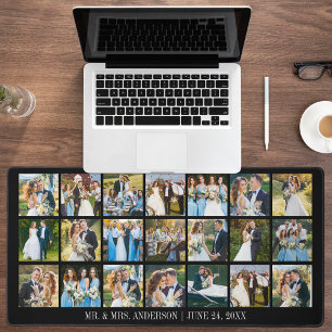 Alfrombrillas De Escritorio Collage de fotos múltiple boda: elija su color