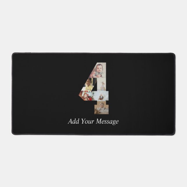 Alfrombrillas De Escritorio Collage de fotos negro y blanco número 4 (Anverso)