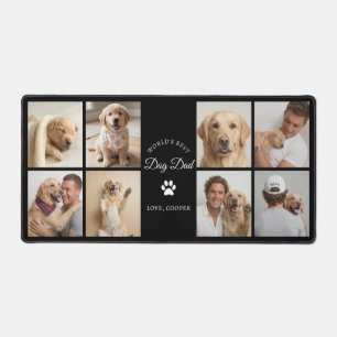 Alfrombrillas De Escritorio Collage de Fotos Personalizadas Papá Perro Negro M