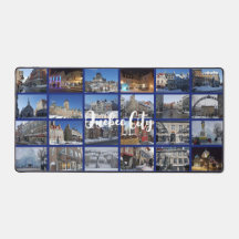Collage de fotos rejilla azul marino 24 Viajes per