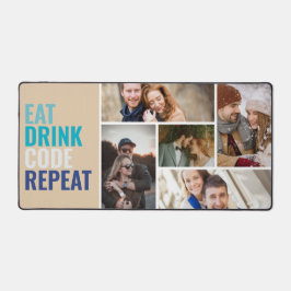 Alfrombrillas De Escritorio Collage de fotos y texto personalizados