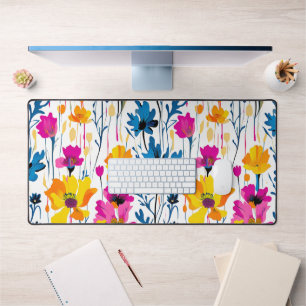 Alfrombrillas De Escritorio Color maximalista moderno Pop Ink Floral Art