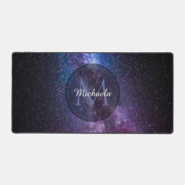 Alfrombrillas De Escritorio Colores brillantes de la vía láctea monograma pers