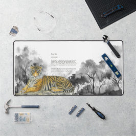 Alfrombrillas De Escritorio Colores de agua de tigres bengalíes en peligro de 