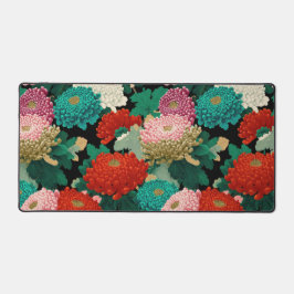 Alfrombrillas De Escritorio Colorful Chrysanthemum Pattern Vintage Floral
