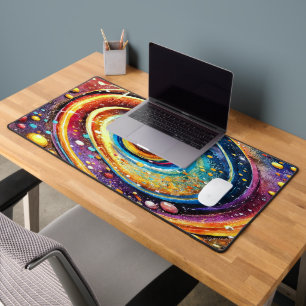 ALFROMBRILLAS DE ESCRITORIO COLORIDO COSMIC WATERCOLOR DISEÑO ESPACIAL EXTERIO