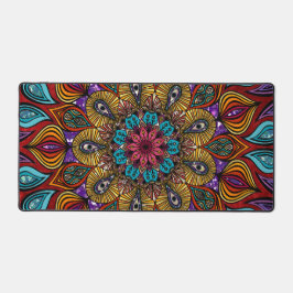 Alfrombrillas De Escritorio Colorido Mandala Flor Zen Brown Fun Guay Trippy