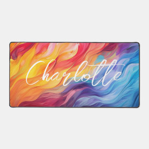 Alfrombrillas De Escritorio Colorido Resumen Ondas modernas nombre personaliza