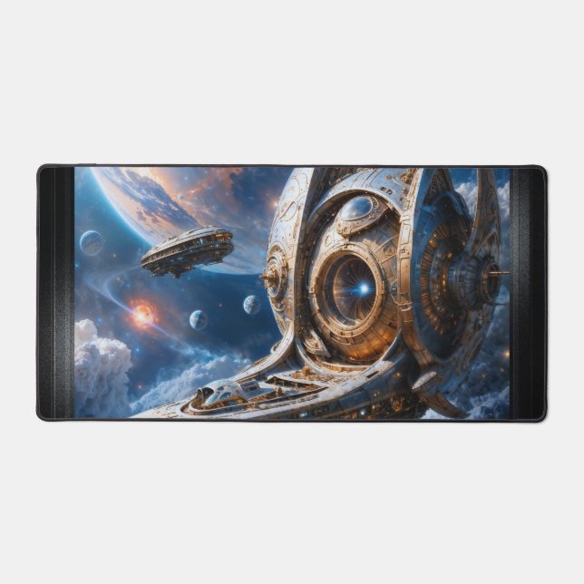 Alfrombrillas De Escritorio Compellioso crucero galáctico Al Art de Xzendor7 (Anverso)