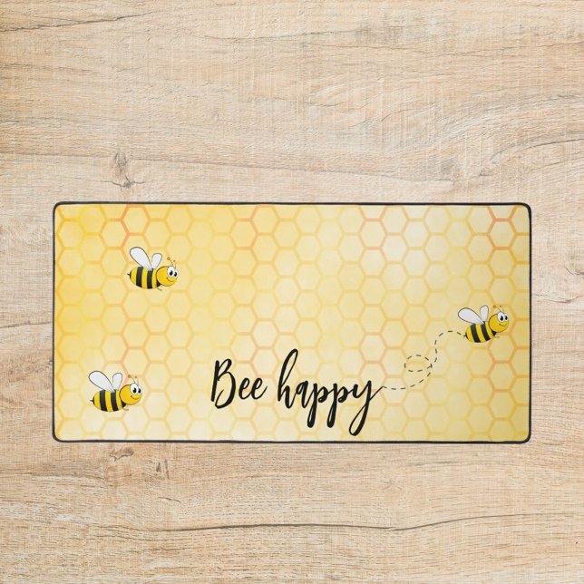 Alfrombrillas De Escritorio Comprimido de miel amarillo feliz para abejas (Subido por el creador)