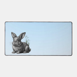 Alfrombrillas De Escritorio Conejo gris blanco contra cielo azul