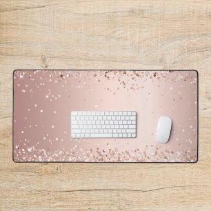 Alfrombrillas De Escritorio confeti dorado Rosa
