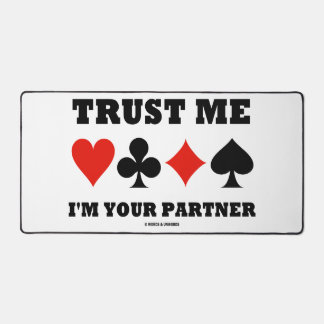 Alfrombrillas De Escritorio Confía en mí Soy tu pareja Bridge Four Card Suits