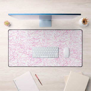Alfrombrillas De Escritorio Conjunto de carpetas abstractas rosadas para ofici
