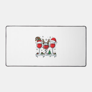 Alfrombrillas De Escritorio Copas de vino tinto de Navidad Vector de vacacione