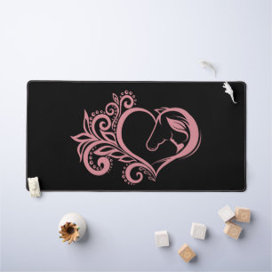 Alfrombrillas De Escritorio Coquette Chica de Caballo Rosa Feminine Elegine