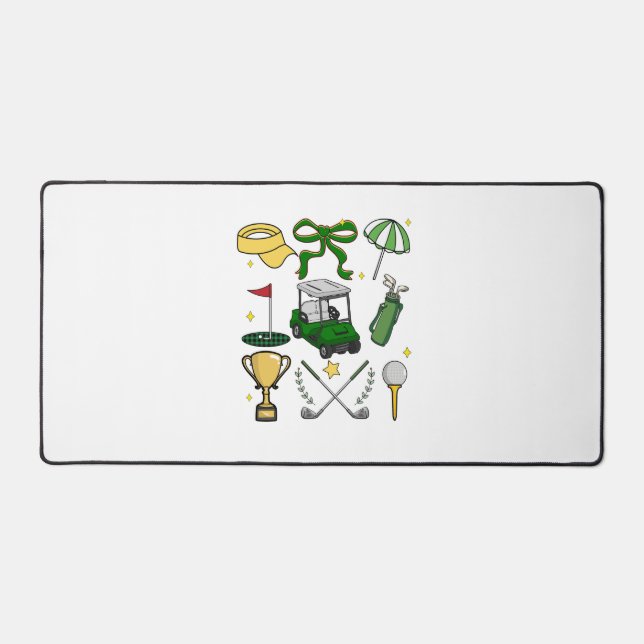 Alfrombrillas De Escritorio Coquette de Golf Preppy (Anverso)