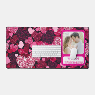 Alfrombrillas De Escritorio Corazones rosados espumosos que envio mensajes de