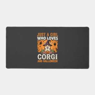 Alfrombrillas De Escritorio Corgi Halloween Bruja Niña Horror Antiguo