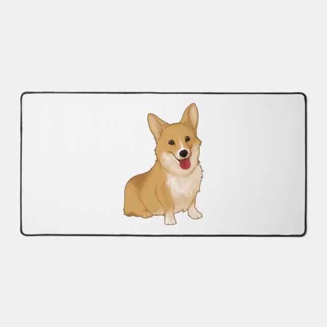 Alfrombrillas De Escritorio Corgi sonriente (Anverso)