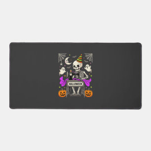 Alfrombrillas De Escritorio Costura de Halloween Esqueleto Espeluznante Fantas