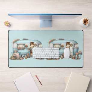 Alfrombrillas De Escritorio Cottagecore Vintage Floral Camper Boho Acentos