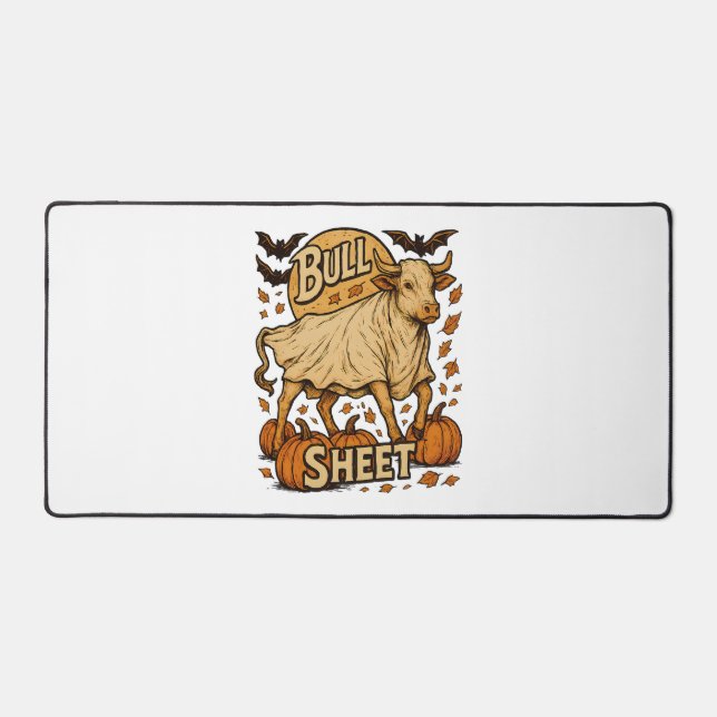 Alfrombrillas De Escritorio Cow Bull Sheet Halloween (Anverso)