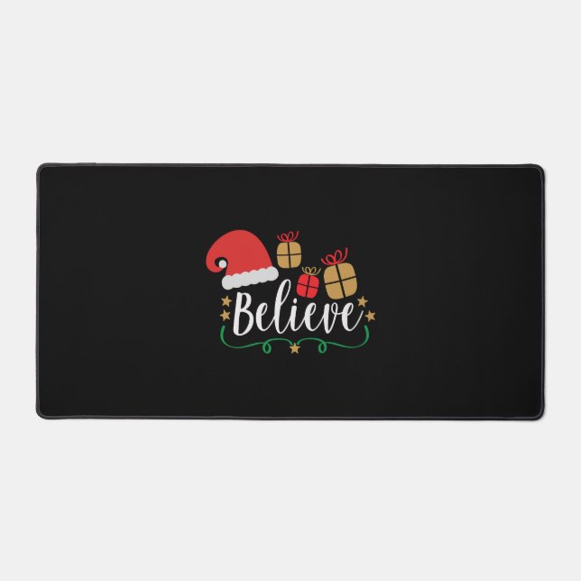 Alfrombrillas De Escritorio Creer - Los Navidades creen, Santa Hat, Santa (Anverso)