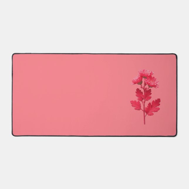 Alfrombrillas De Escritorio Crisantemo Rosa  (Anverso)