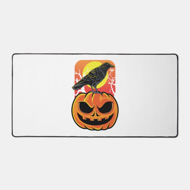 Alfrombrillas De Escritorio Crow Halloween Bird Watcher Gift (Anverso)