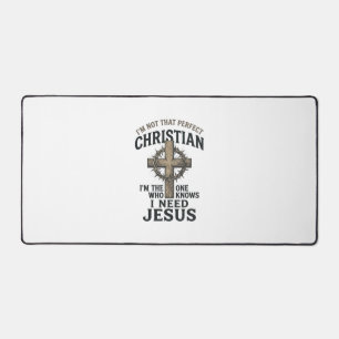 Alfrombrillas De Escritorio Cruz Cristiana Corona de Espinas Camiseta de Fe Vi
