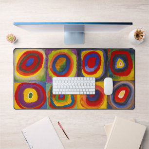 Alfrombrillas De Escritorio Cuadrados con círculos concéntricos   Kandinsky