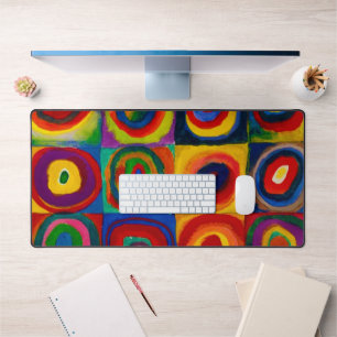 Alfrombrillas De Escritorio Cuadrados con círculos, resumen, Wassily Kandinsky