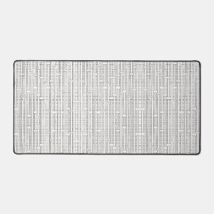 Alfrombrillas De Escritorio Cuadrícula Industrial-Negro Y Blanco Moderno Minim