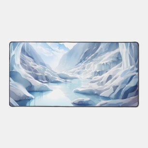 Alfrombrillas De Escritorio Cuevas de hielo acuarelas en los glaciares