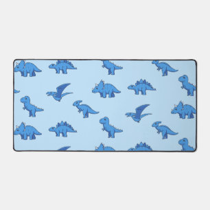 Alfrombrillas De Escritorio Cuidada mesa de dinosaurios azules