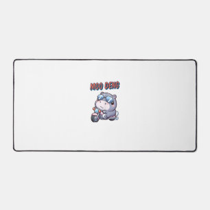 Alfrombrillas De Escritorio Cuidado adorable Moo Deng bebé gordo hippotamus Ta