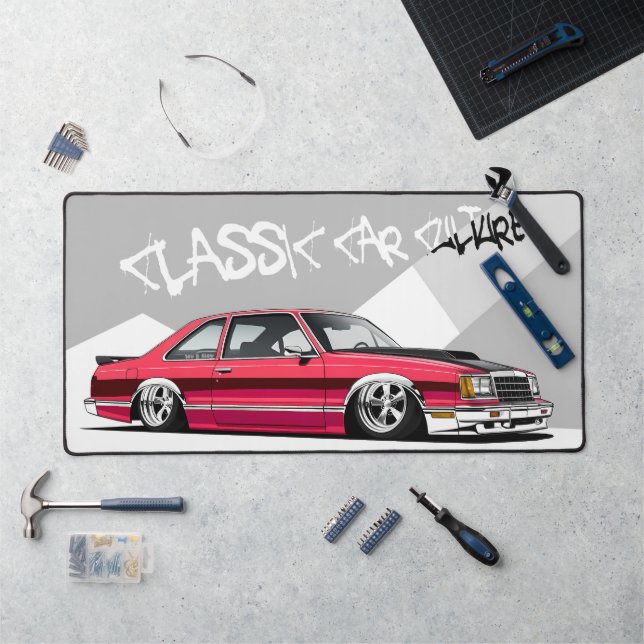 Alfrombrillas De Escritorio Cultura clásica del automóvil, lujuriante rojo bri (Puesto de trabajo)