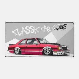 Alfrombrillas De Escritorio Cultura clásica del automóvil, lujuriante rojo bri